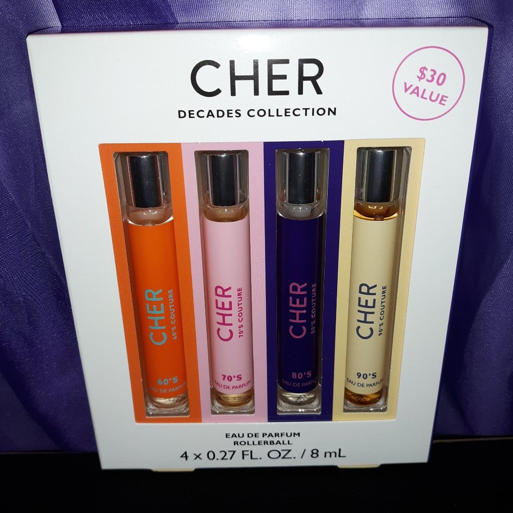 New 4 Piece Cher Decades Gift Set